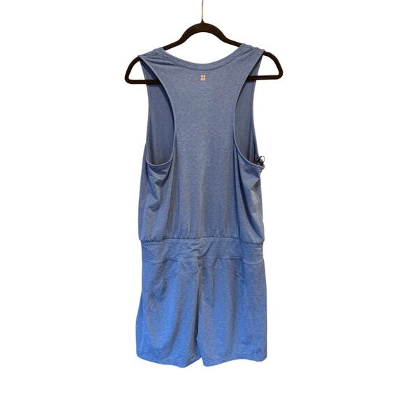 SWEATY BETTY Gary Sleeveless Romper Blue Large - Picture 5 of 11
